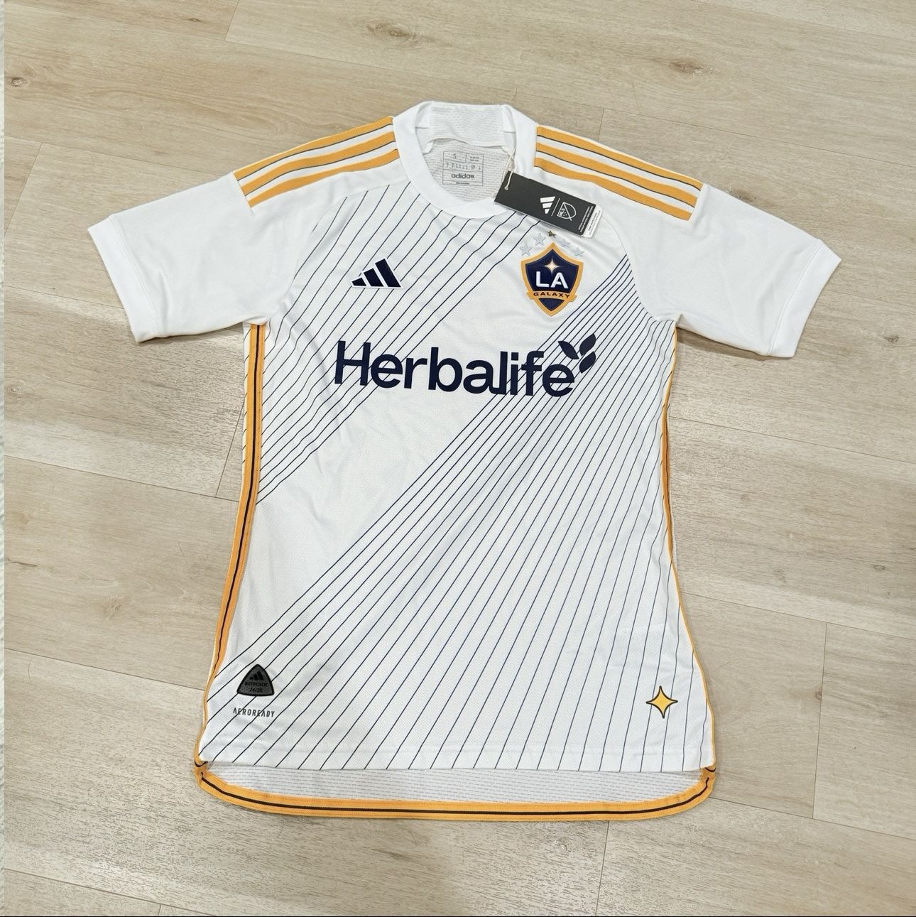 Adidas Los Angeles Galaxy 2025 Angeleno Home Kit Authentic White Jersey