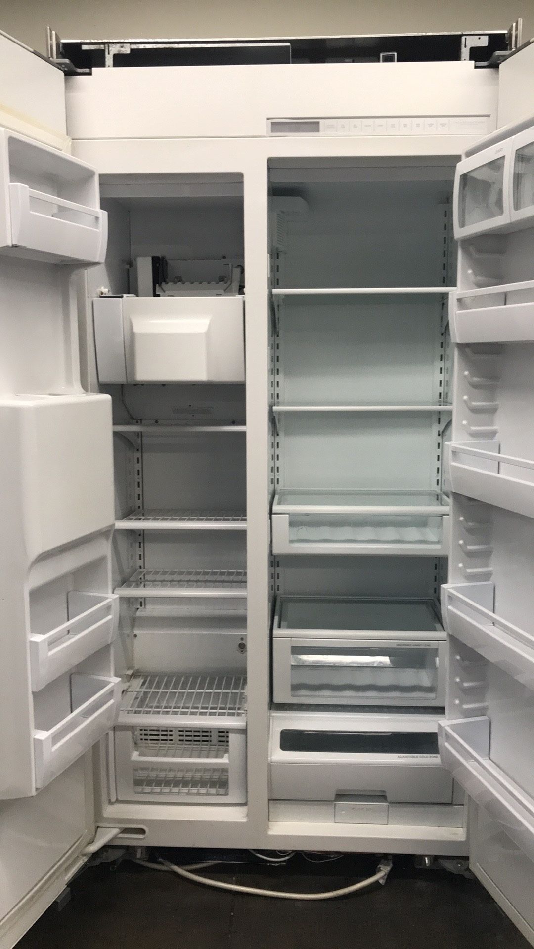 VIKING 42”WIDE BUILT IN SIDE BY SIDE REFRIGERATOR