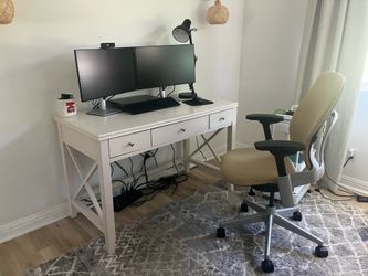 White work desk