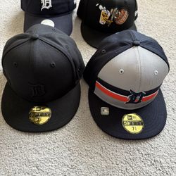 Detroit Tigers New Era 59Fifty MLB & MiLB Fitted/Adjustable Hats NWT