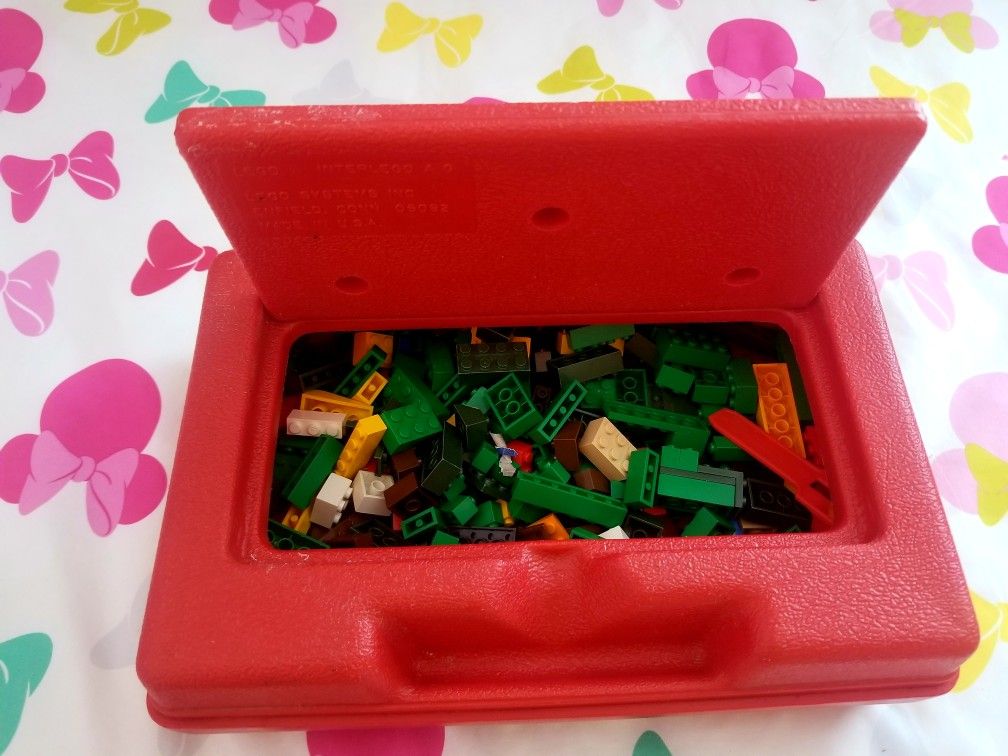 Vintage legos original box and original legos in it