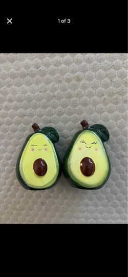 Avocado Salt and Pepper Shakers