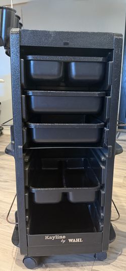 Rolling Salon Trolley Cart With Appliance Holder