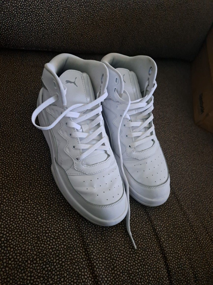 PUMA RB PLAYOFF L WHITE HIGH RISE | SIZE MENS 10.5