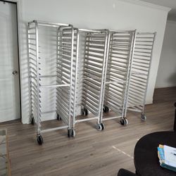 Commercial Grade Aluminum 18 & 20 Tier Sheet Pan Racks 