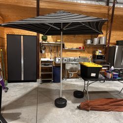 Sunbrella Umbrella And Stand 