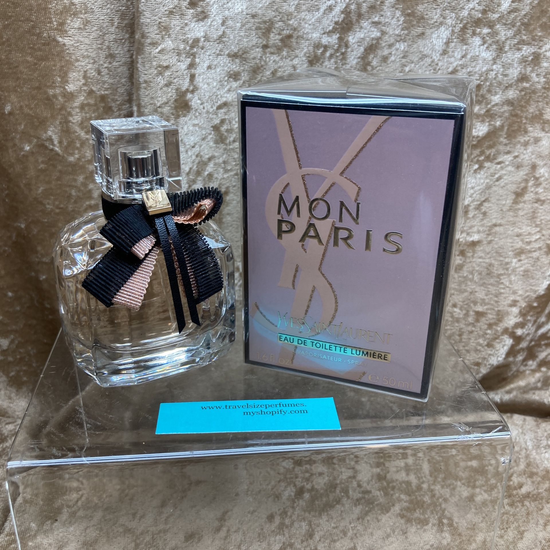 MON PARIS LUMIERE YSL EAU DE TOILETTE 1.6 FL. OZ. 50 ML SPRAY SEALED BOX