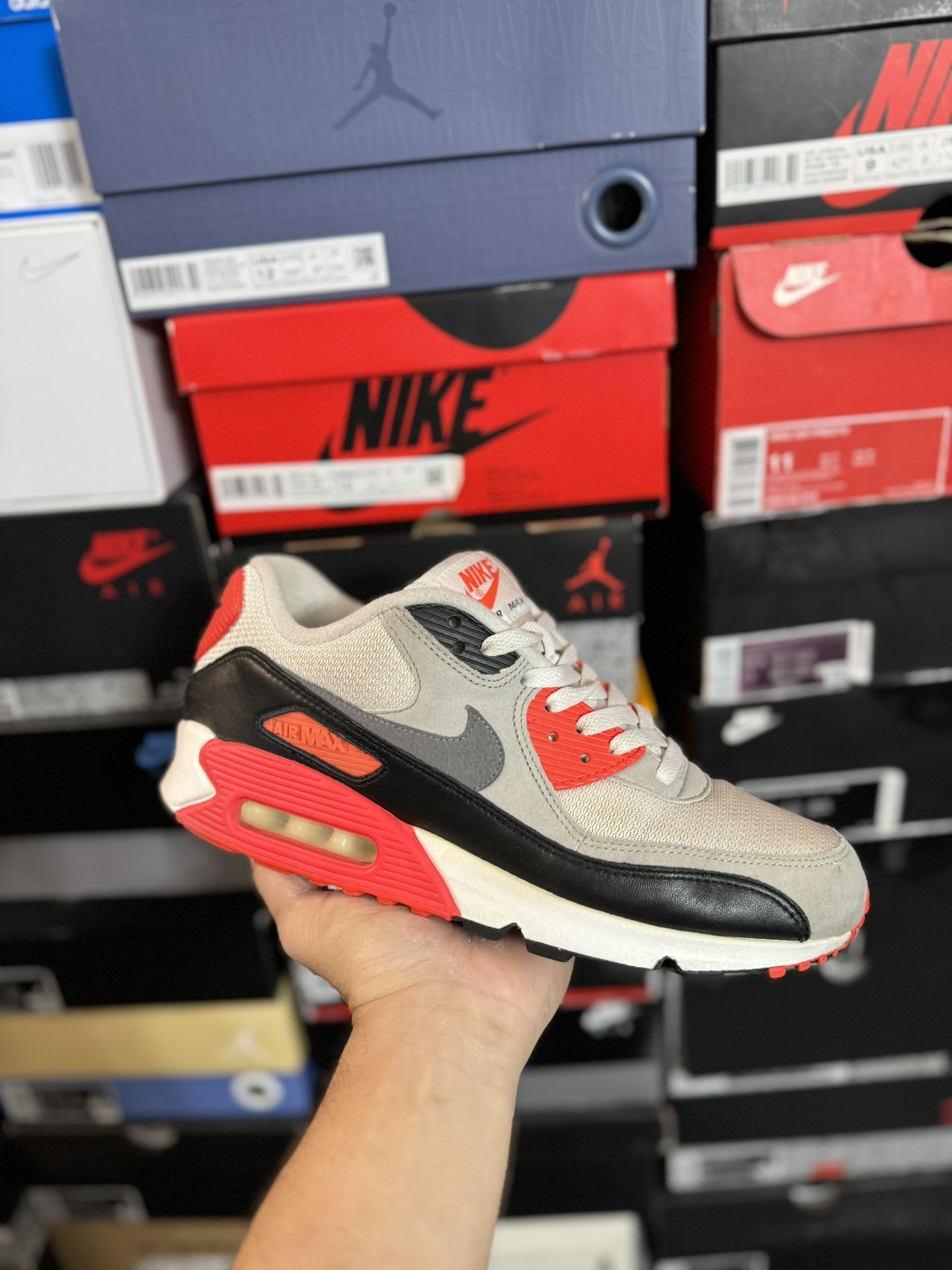 Nike Air Max 90 Infrared size USED But Clean