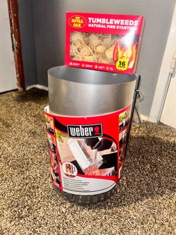 Weber Chimney Charcoal Starter & Fire starter pack