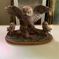 MCM Vintage Ceramic Owl Display Decor