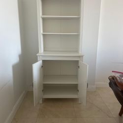 White Cabinet with Doors