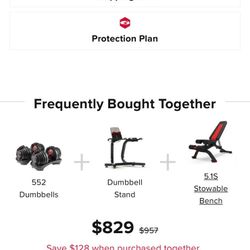 Dumbbells Set , Stand. And Bench New In Boxes 