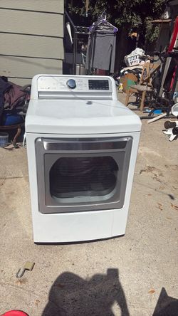 LG White Front-Load Dryer