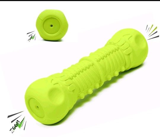 2 Dental Care Teething Toy for Dogs – 100% Natural Rubber Bone for Aggressive Chewers for Medium/Large Breed