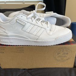 Adidas White Leather Shoes