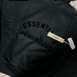 Jet Black Essentials Hoodie