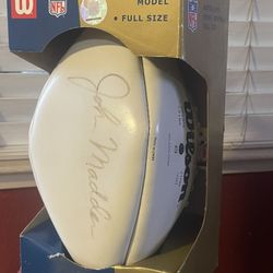 Autographed John Madden Football