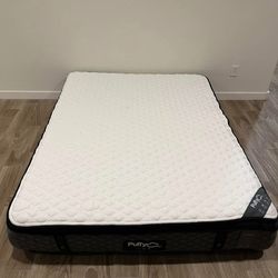 Puffy Lux Hybrid Queen Mattress ➕ Steel Foundation (sat in a spare room 1 week)