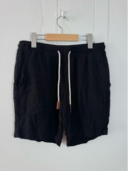 Men's Black Drawstring Shorts
