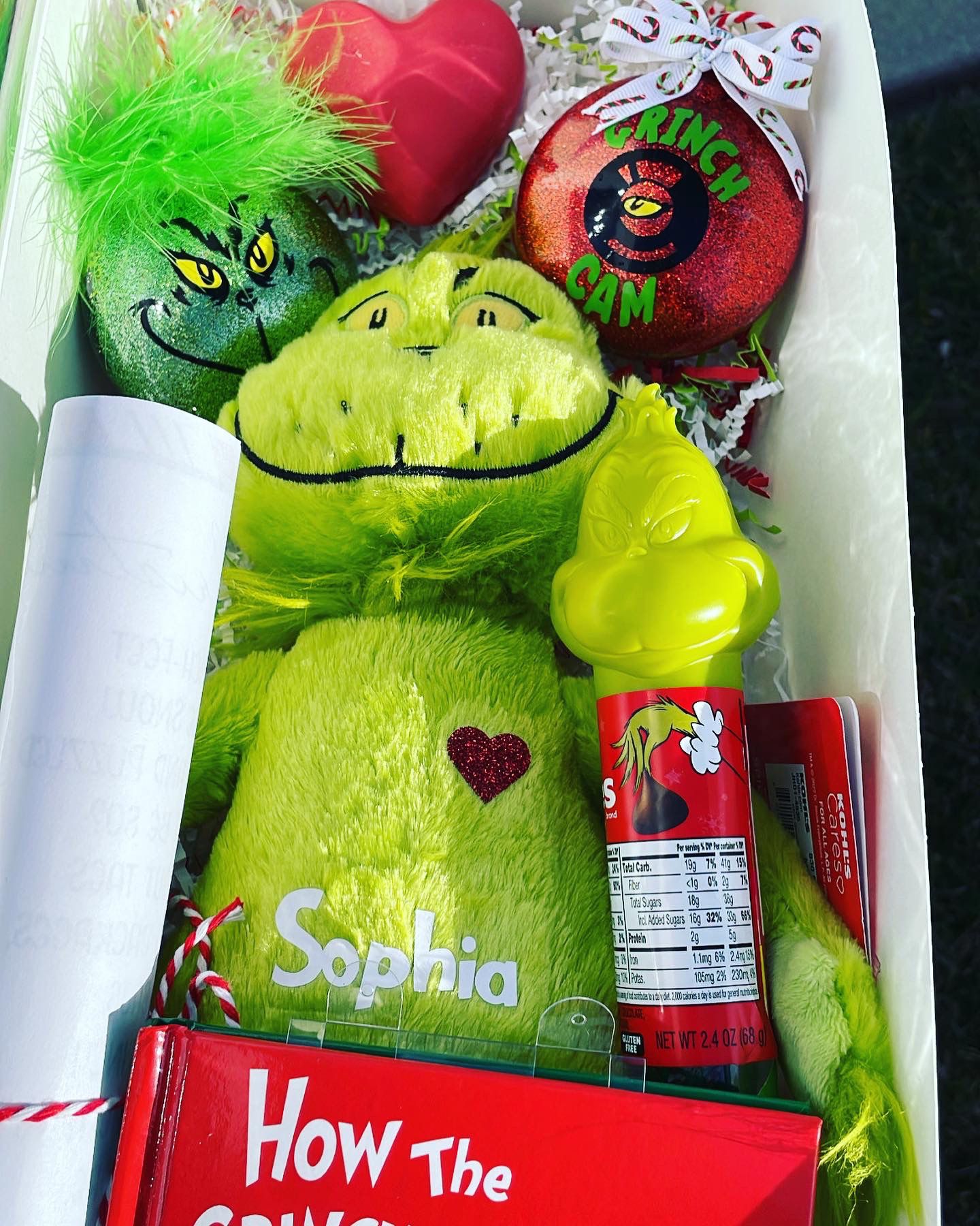 Personalize Grinch Plush Toy 