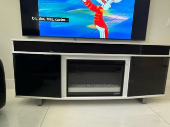 Modern Electric Fireplace TV Stand