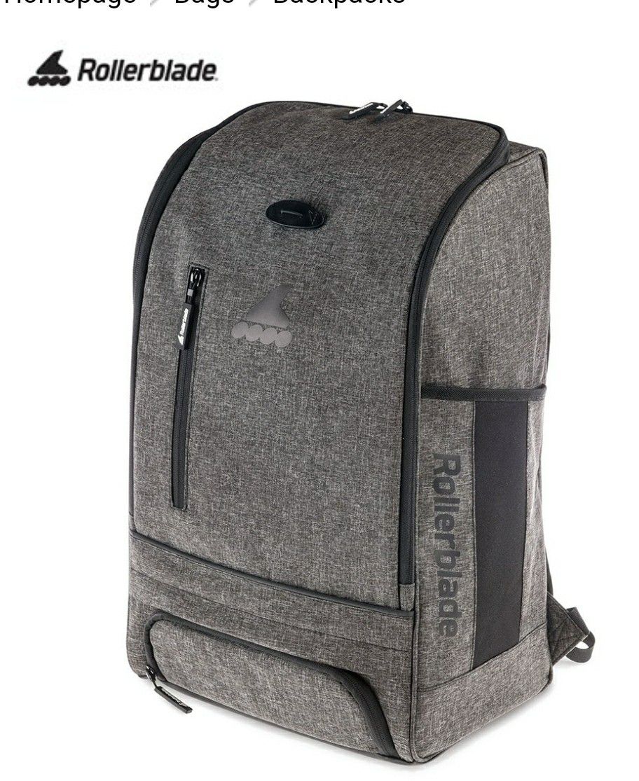 Rollerblade Urban Commuter Backpack, Inline Skating, Multi Sport, Bag, Grey