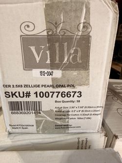 35 s/f of ceramic tile