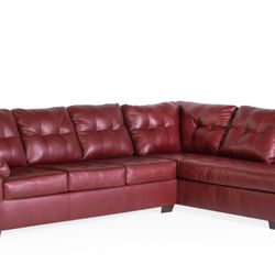 Two piece sectional sofa set
