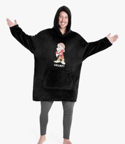 Grumpy Disney Oversized Wearable Hoodie Blanket for Men/Women/Adults, One Size 