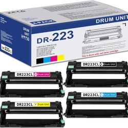 DR223CL Drum Unit Set 4-Pack (Black, Cyan, Magenta, Yellow) Replacement For Brother DR-223CL Drum Unit MFC-L3770CDW MFC-L3710CW HL-3210CW HL-3230CDW H