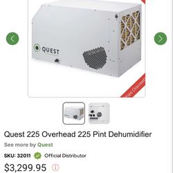 Quest Dehumidifier 