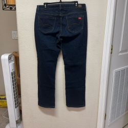 Dickies Relaxed Size 12 S Women’s Blue Denim Jeans Pants 