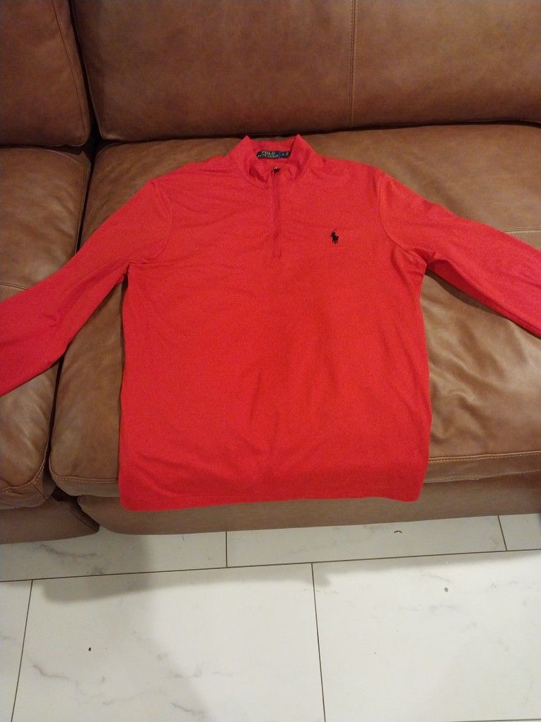 Red Long Sleeve Ralph Lauren Shirt