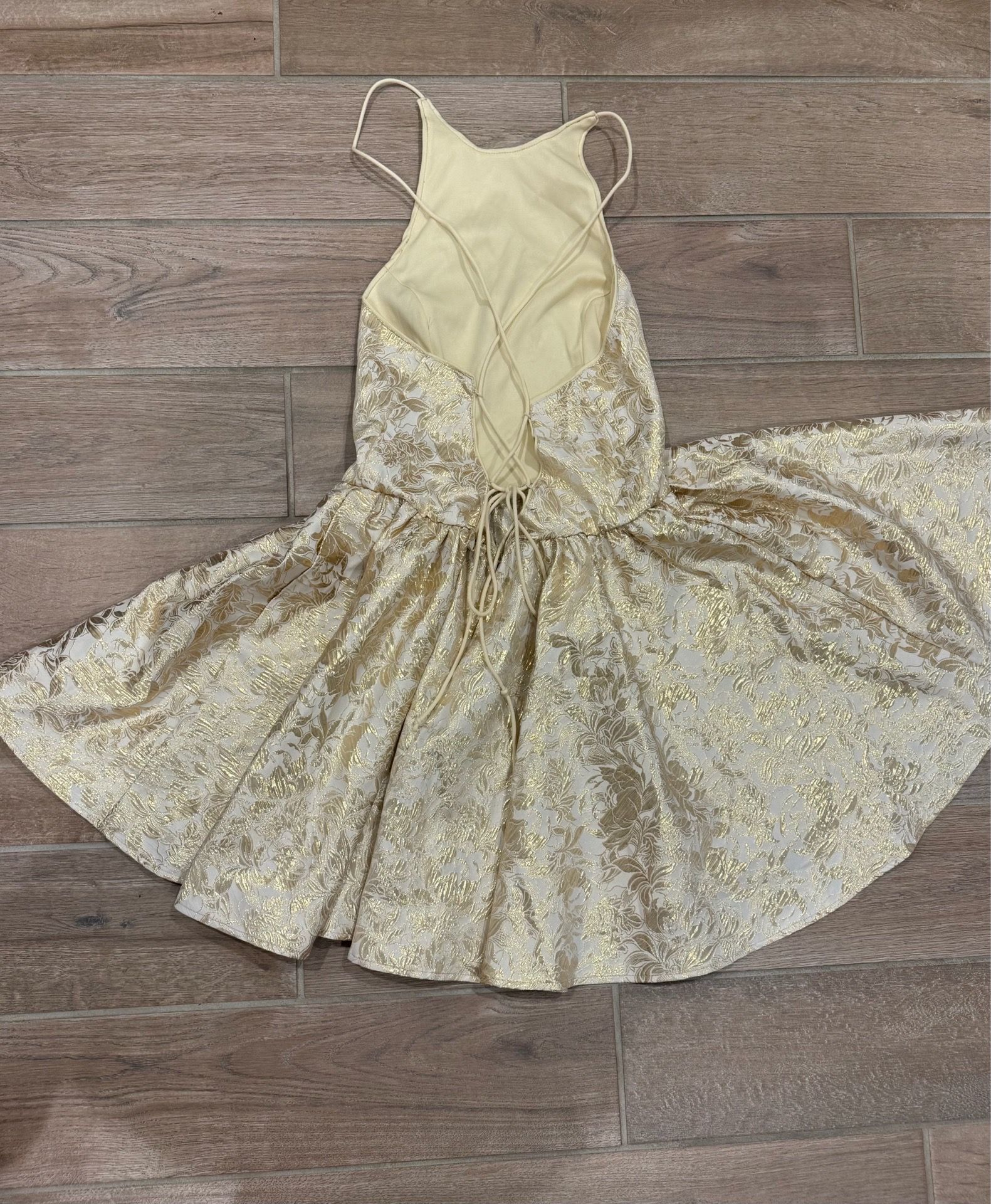Gold dress