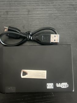 3.81TB External Hard Drive USB 3.0 SATA & 1TB USB Flash Drive.