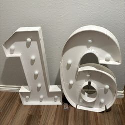 Light Up Numbers Battery Operated. 