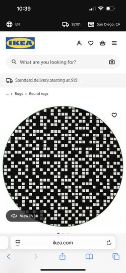 Ikea Rug 6’ 5’’