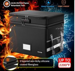 DOCSAFE FILE BOX WITH LOCK 15.6 X 22.2 X 13.5