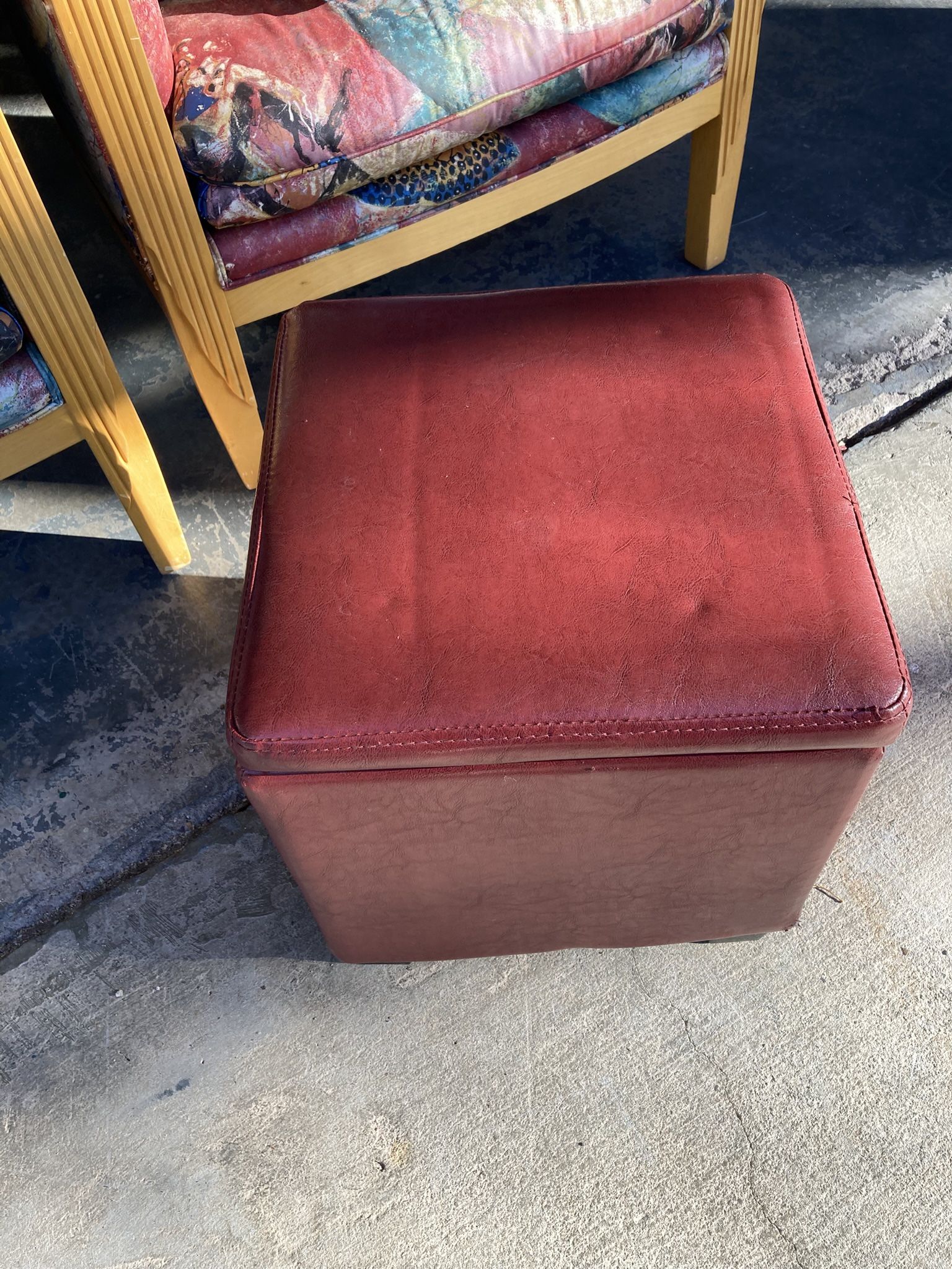 Small Ottoman Stool Storage Cube