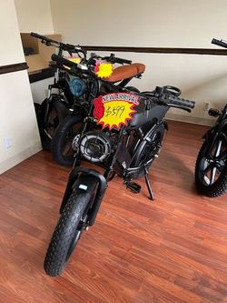 OPEN BOX, FULLY ASSEMBLED TST® R002 20'' 1500W Full Suspension Moped-style Electric Bike