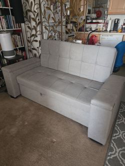70.9" Convertible Sofa Bed Futon. Read below, view all photos!