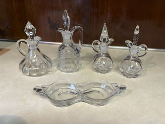 Glass Cruet Set