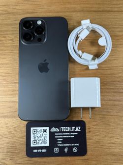 📱 iPhone 15 Pro Max | 256GB | Black Titanium | Cricket Only | Hablo Español
