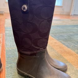Coach rain Boots