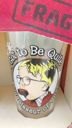 NEW IN BOX SET of “A Christmas Story” Movie Glasses and Lamp Ice Cube Tray SET of 2 Glasses & 1 Tray