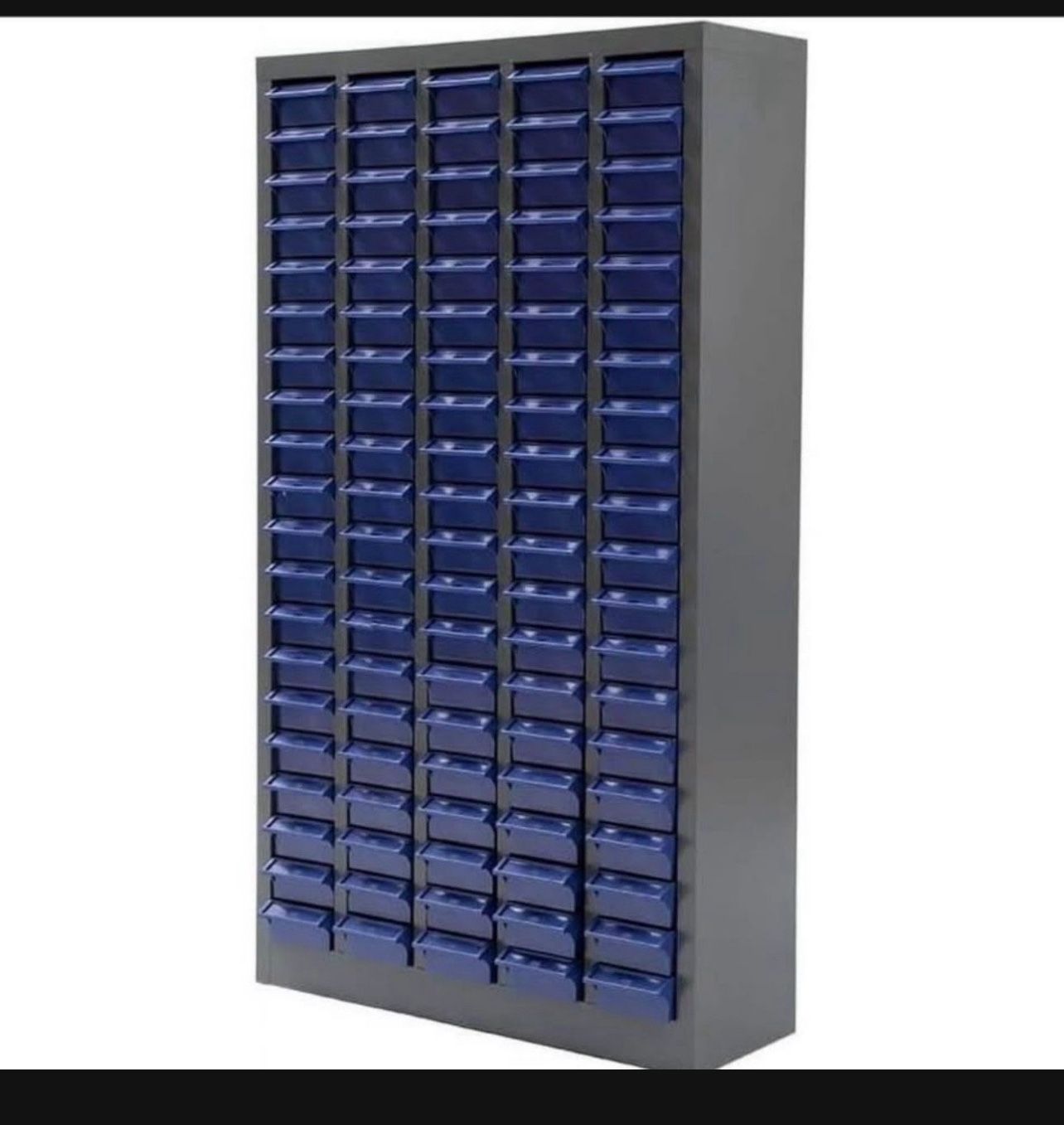 100 Drawer Cabinet for Bolts and Nuts, Tool Storage Cabinet, Parts Storage Shelves with Drawer, ABS Material for Storage Brand New D309 Has dents on t