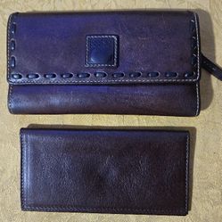 DOONEY & BOURKE Florentine Leather CONTINENTAL CLUTCH Checkbook WALLET
