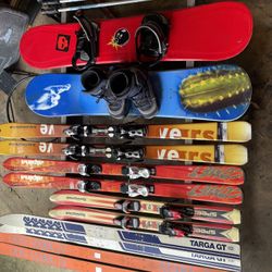 Snow Skis And Snowboards