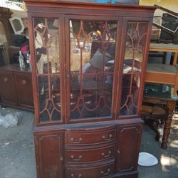 1940s China Cabinet Or 1950s Not Sure Definitely Old