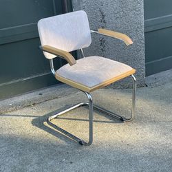 Authentic Seal Toned Vintage Breuer Cesca Chairs PAIR! 